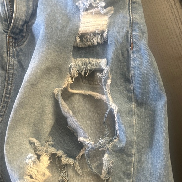 Fashion Nova Distressed Denim Dress - Picture 15 of 16